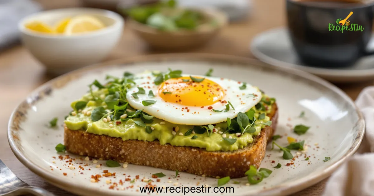 Avocado Toast with egg grams of fiber