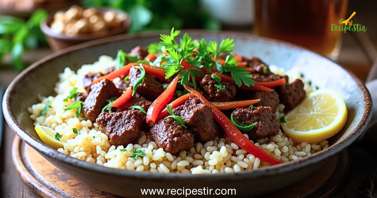 Beef Pepper Rice