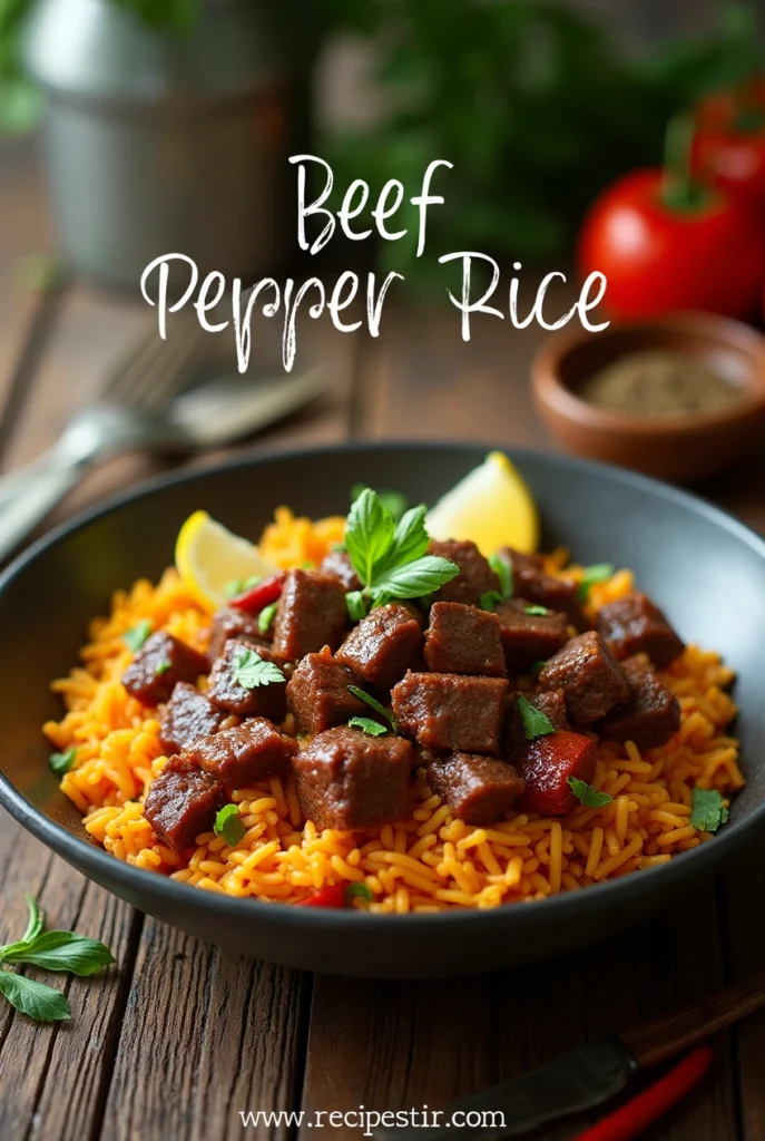 beef pepper rice