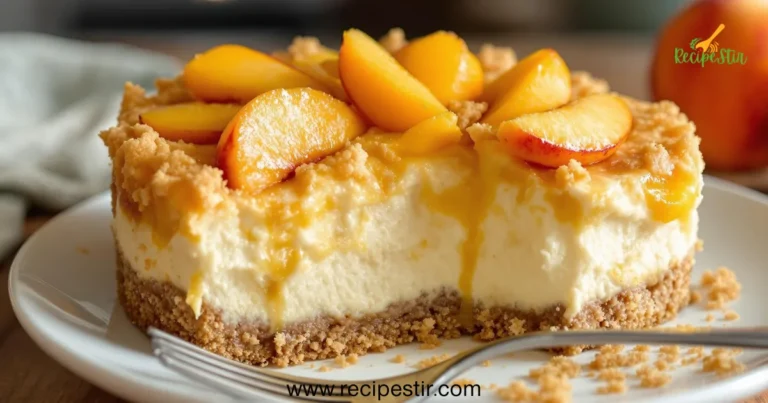 Peach Cobbler Cheesecake